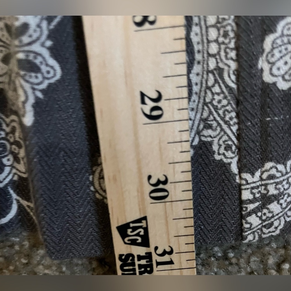 3 Sisters Paisley Tapestry Gray & White Jacket size S - Picture 9 of 14